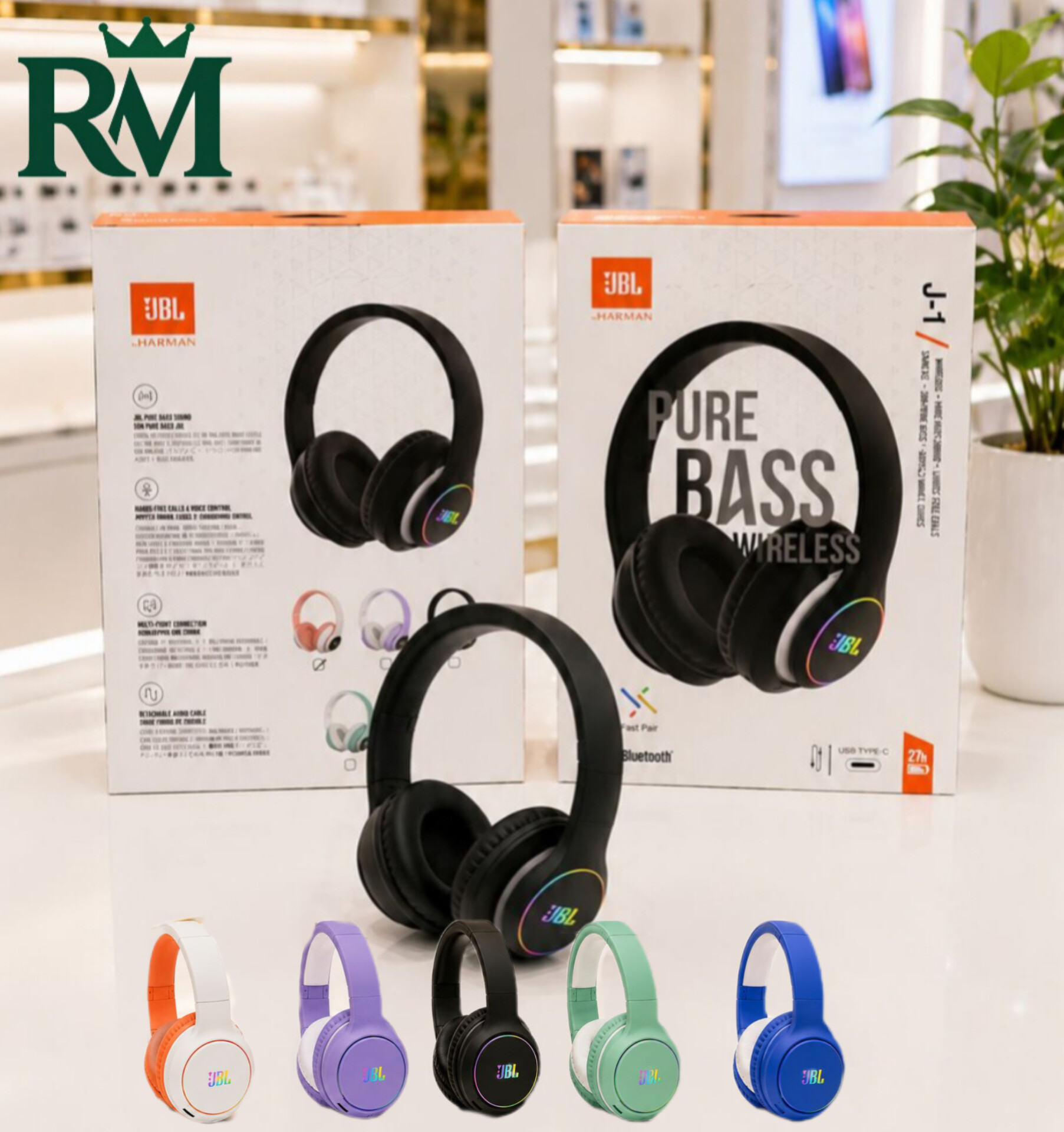 هدفون بلوتوثی JBL مدل J 1  با رنگ بندی