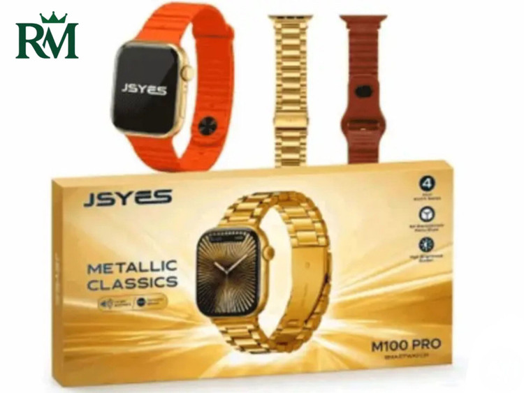 ساعت هوشمند JSYES M100 Pro طلایی